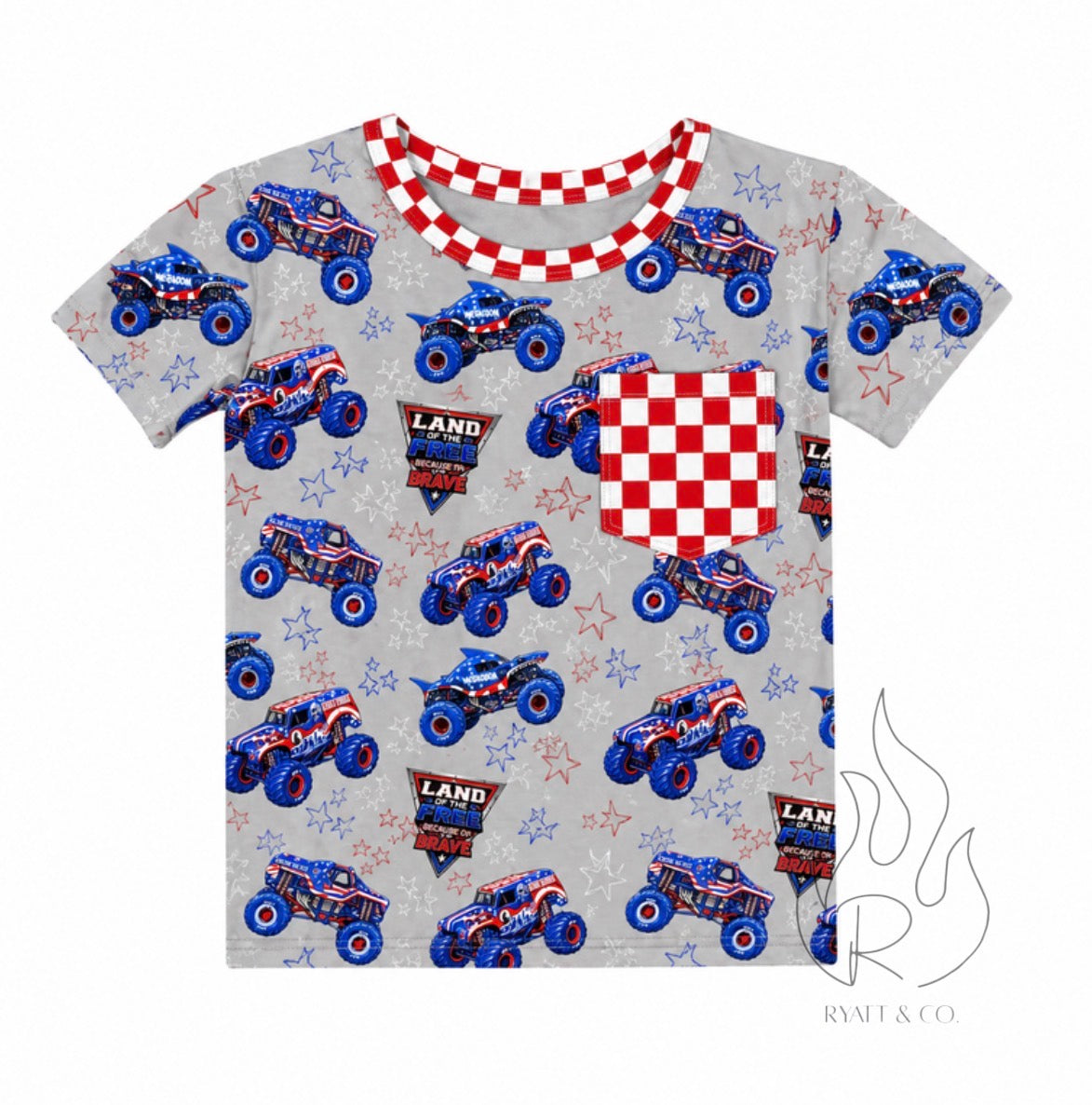 Stars, Stripes, & Smash - Pocket Tee