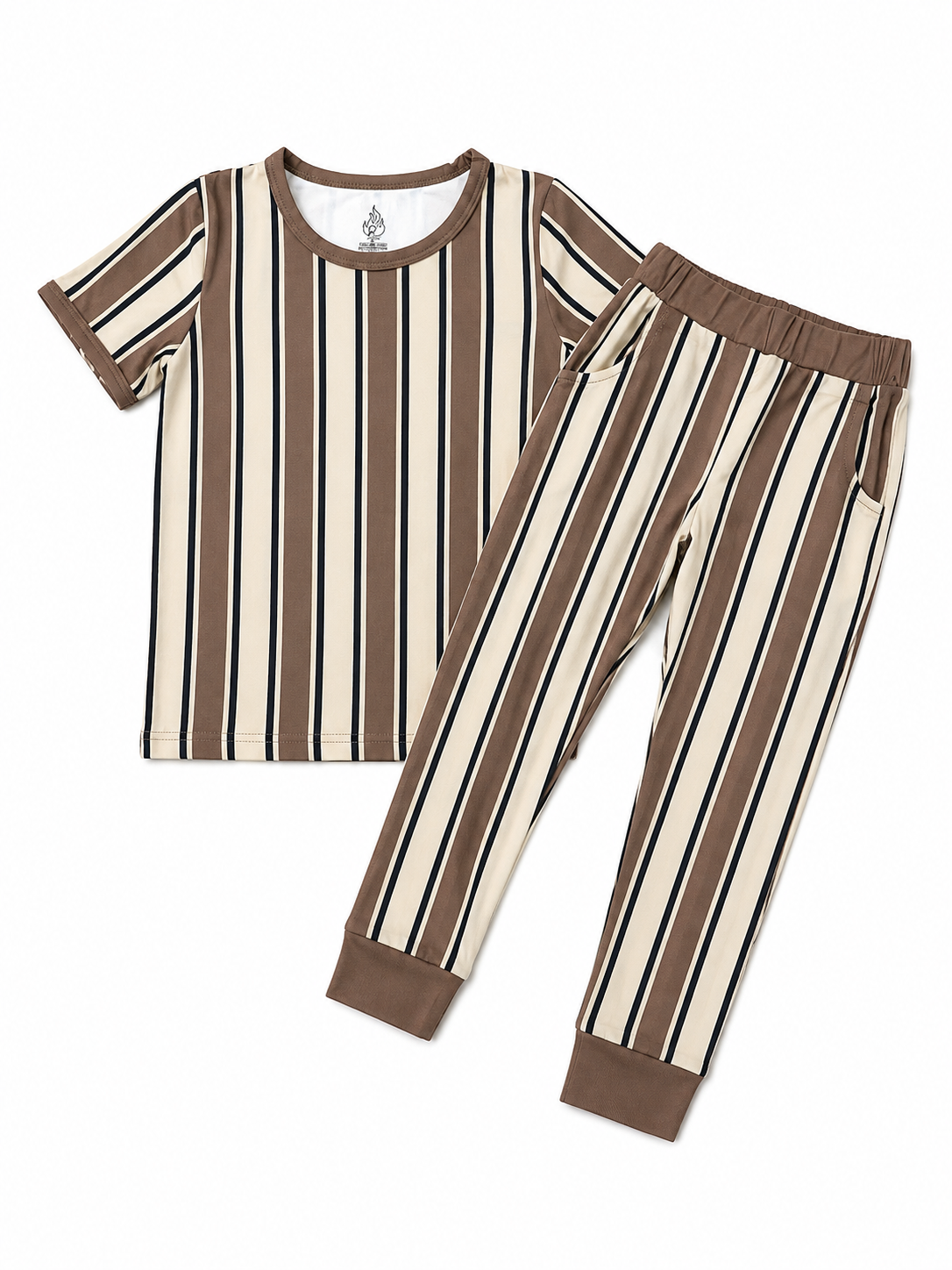 Neutral Stripes Two Piece Set